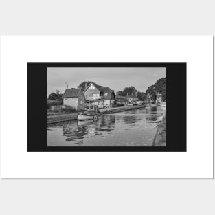 A view down Thurne Dyke in the Norfolk Broads National Park Posters and Art